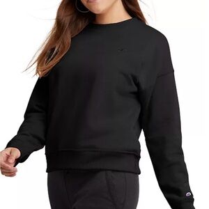 NWOT Champion Black Crew Neck Sweatshirt